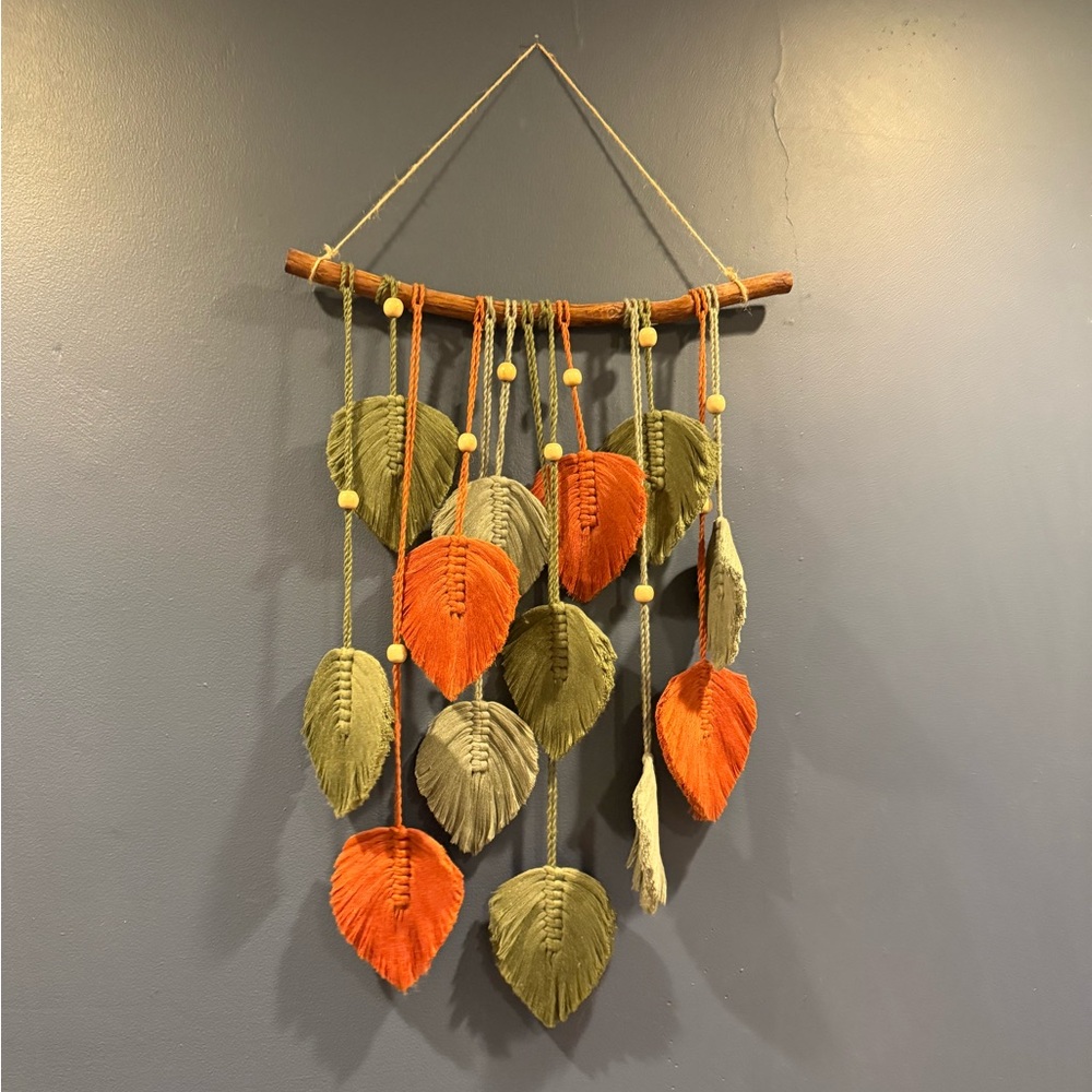 Boho Leaf Wall Hanging Decor